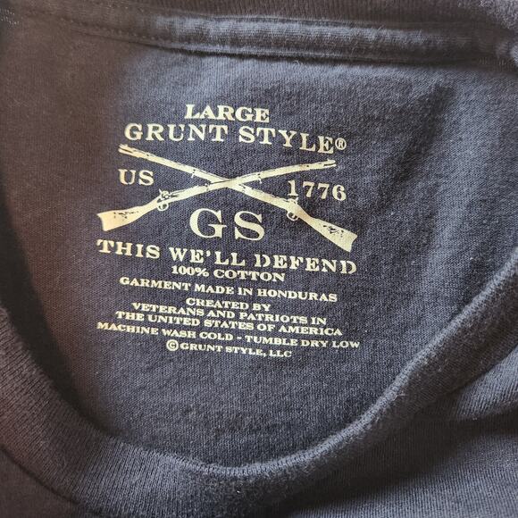 Grunt Style Pride Honor Service T-shirt Police Military size Large - Picture 5 of 6